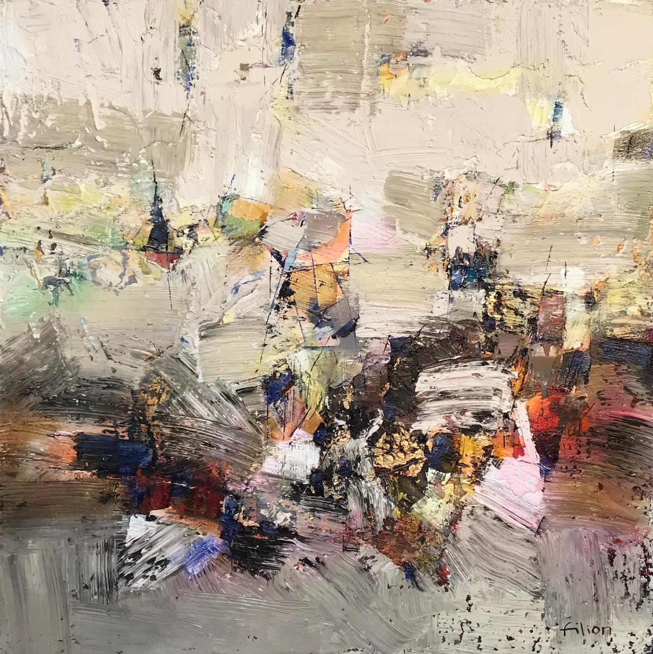 Le secret | Technique mixte sur bois | 30" x 30" | disponible - copie