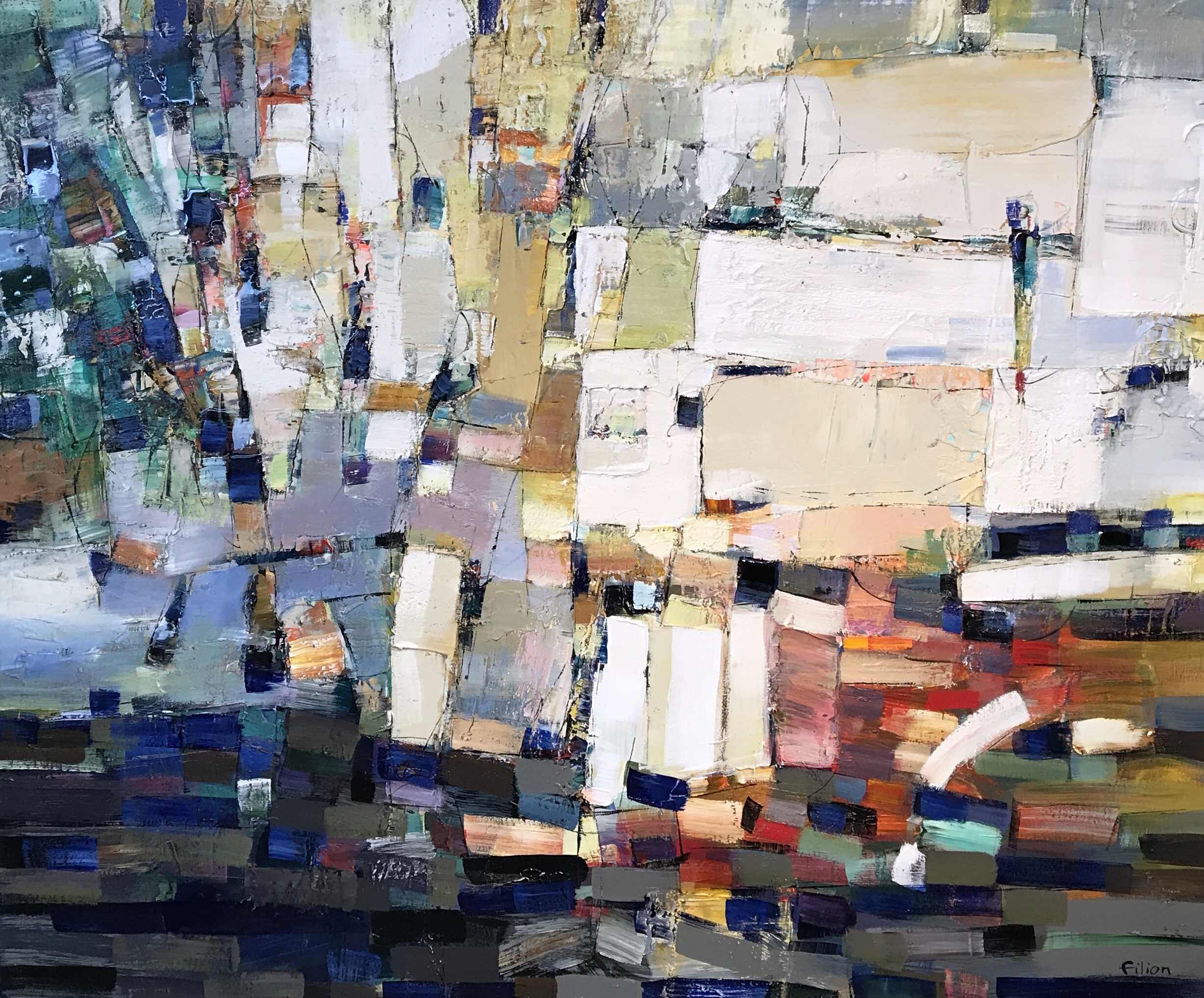 Nature en eveil | 40" x48" | Technique mixte sur toile | Galerie art et style